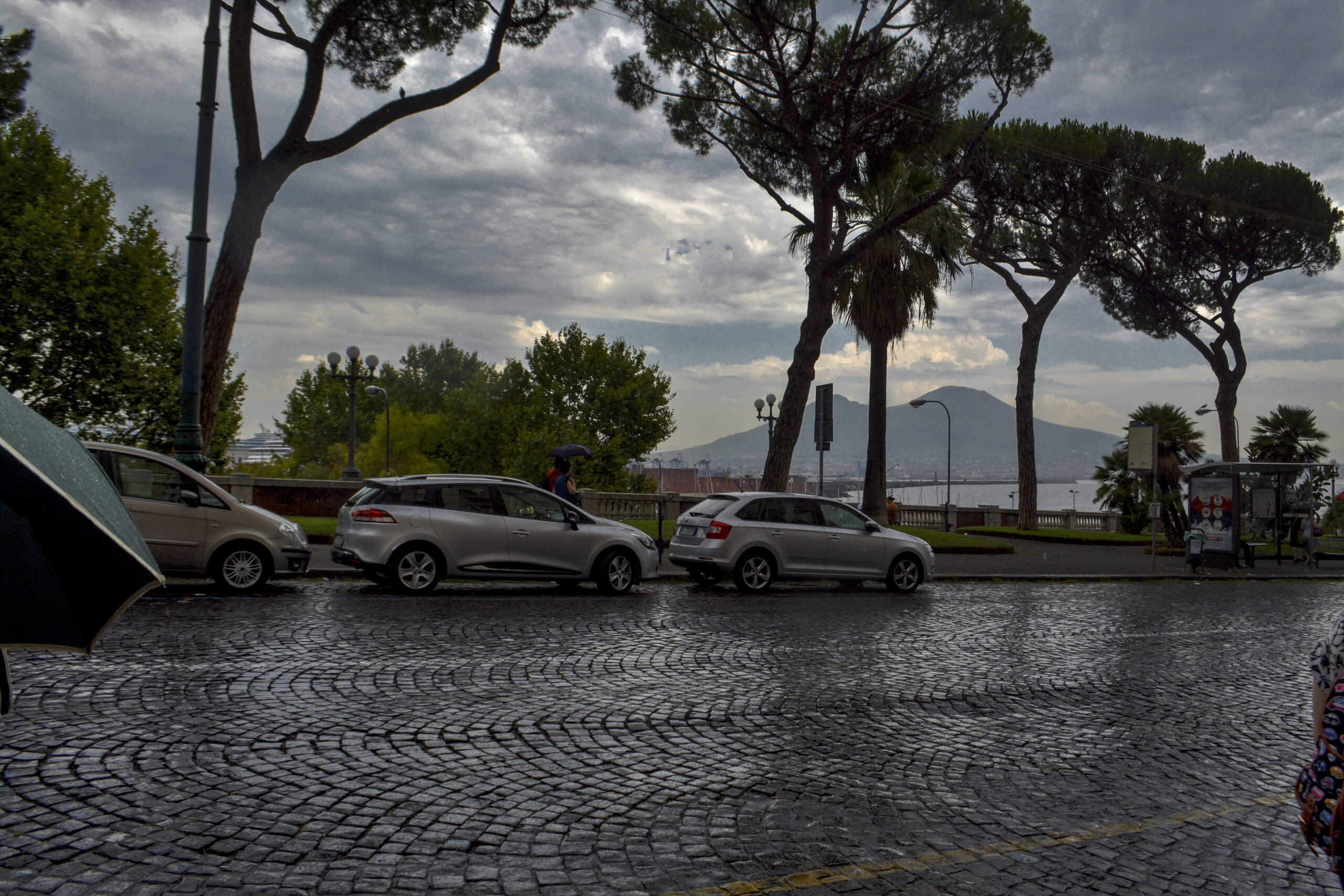 mauvais temps à Naples, photo d'Enzo Morreale