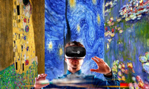 Virtual Art Experience Ausstellung in Neapel mit Werken von Klimt, Van Gogh und Monet