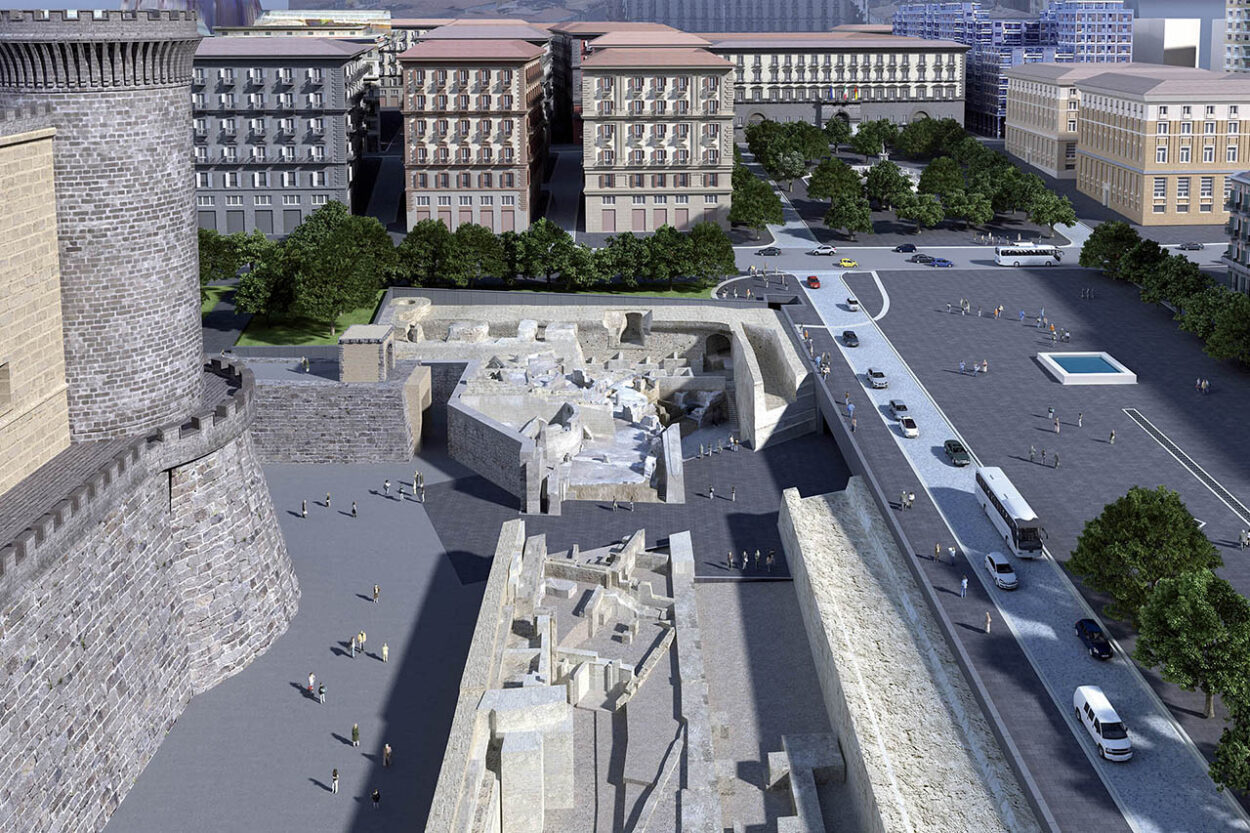 Rendering der Station Rathausplatz