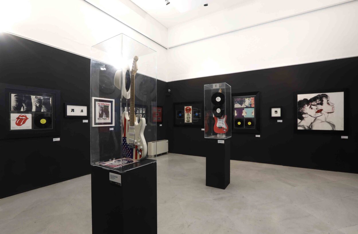 Guitars at the Andy Warhol exhibition