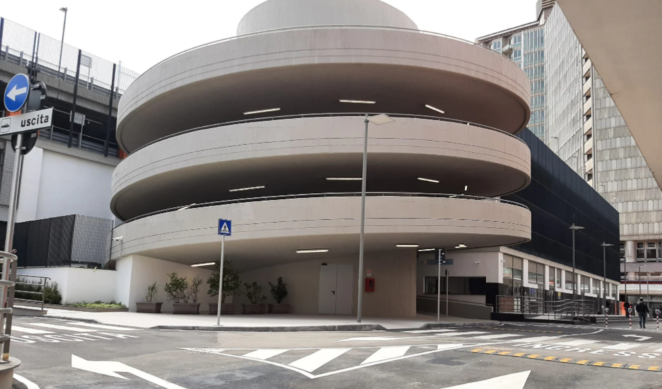 Multi-storey car park at Naples Central Station