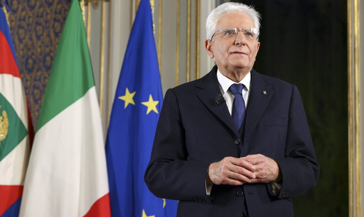 El presidente Sergio Mattarella