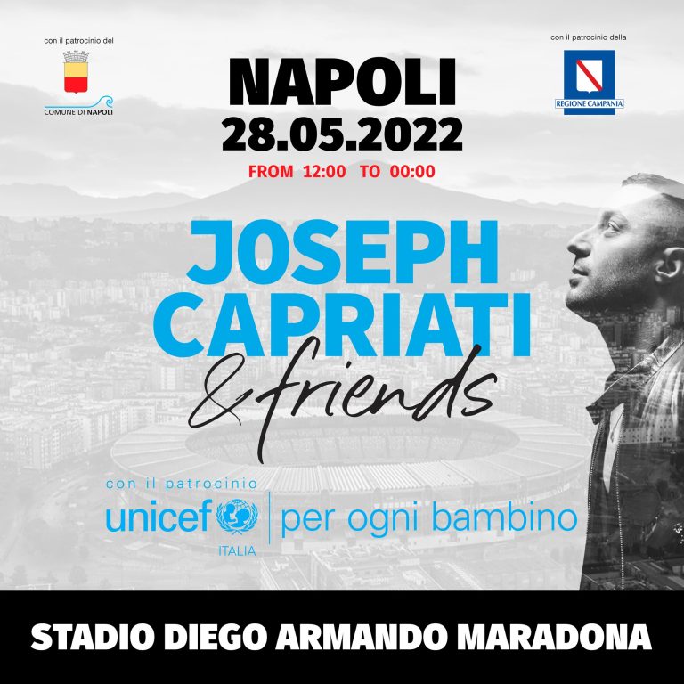 Cartel del concierto de Joseph Capriati en Nápoles