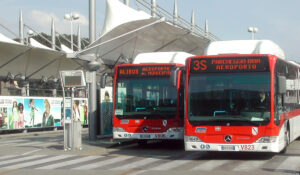 Alibus in Naples, the runs from the airport and traffic controls increase
