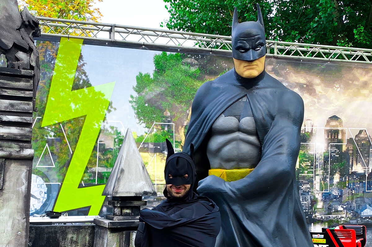 Batman en el Super Heroes Show en Nápoles