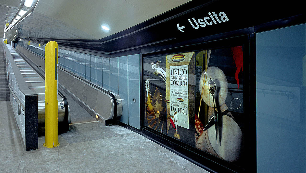 Sortie du métro Rione Alto