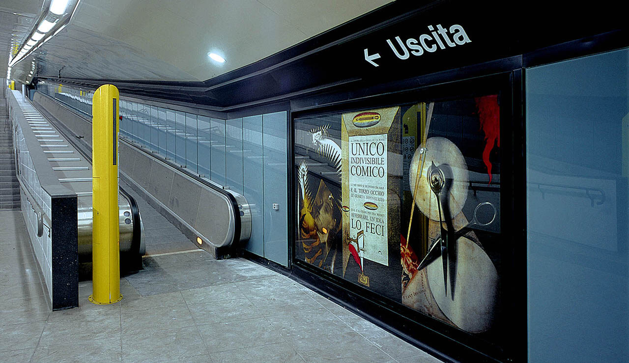 Rione Alto metro exit in Naples