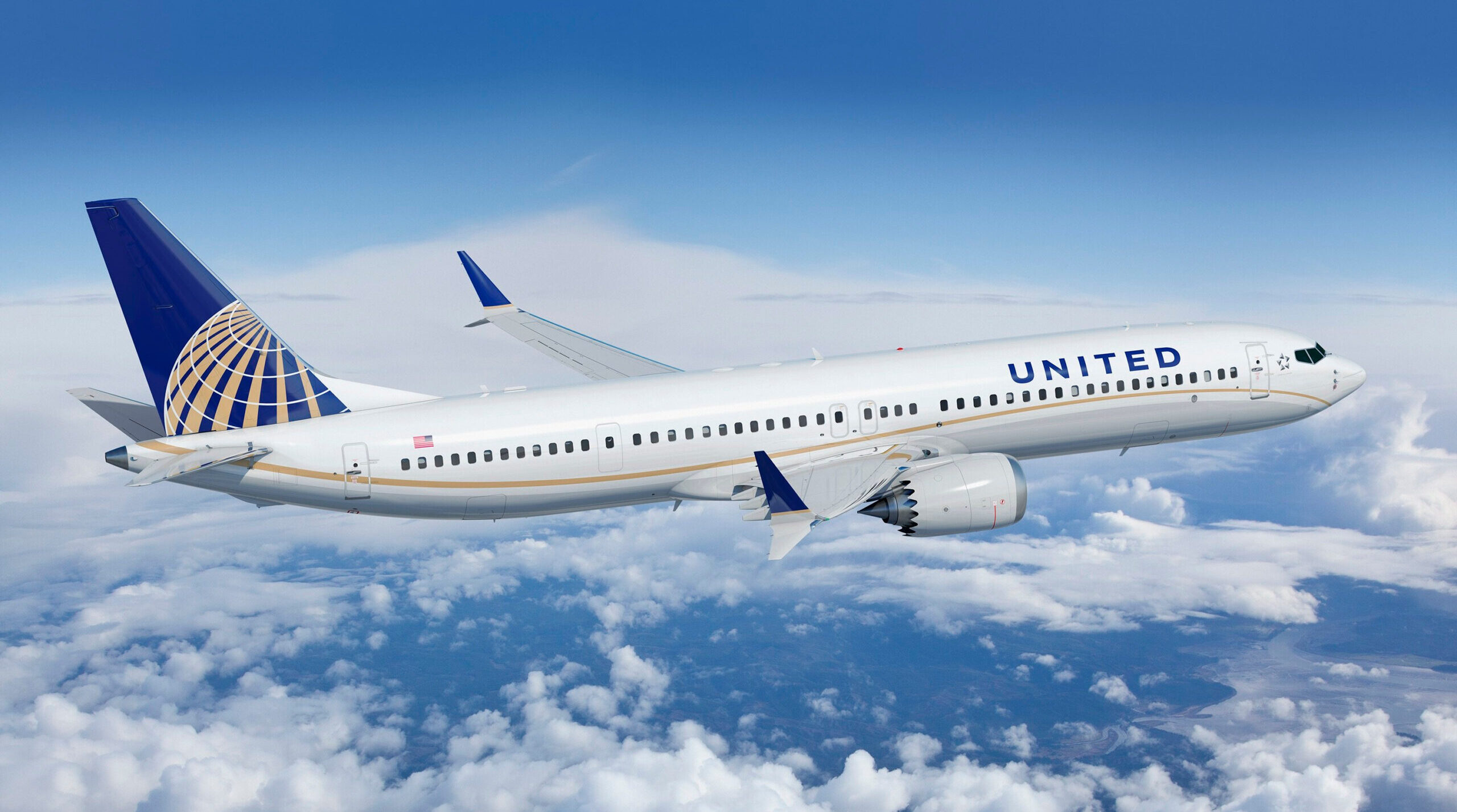 United Airlines Flugzeug