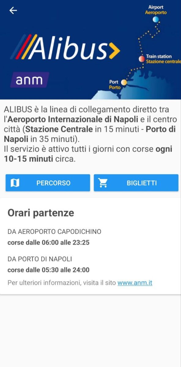 Abschnitt Alibus Gira Napoli