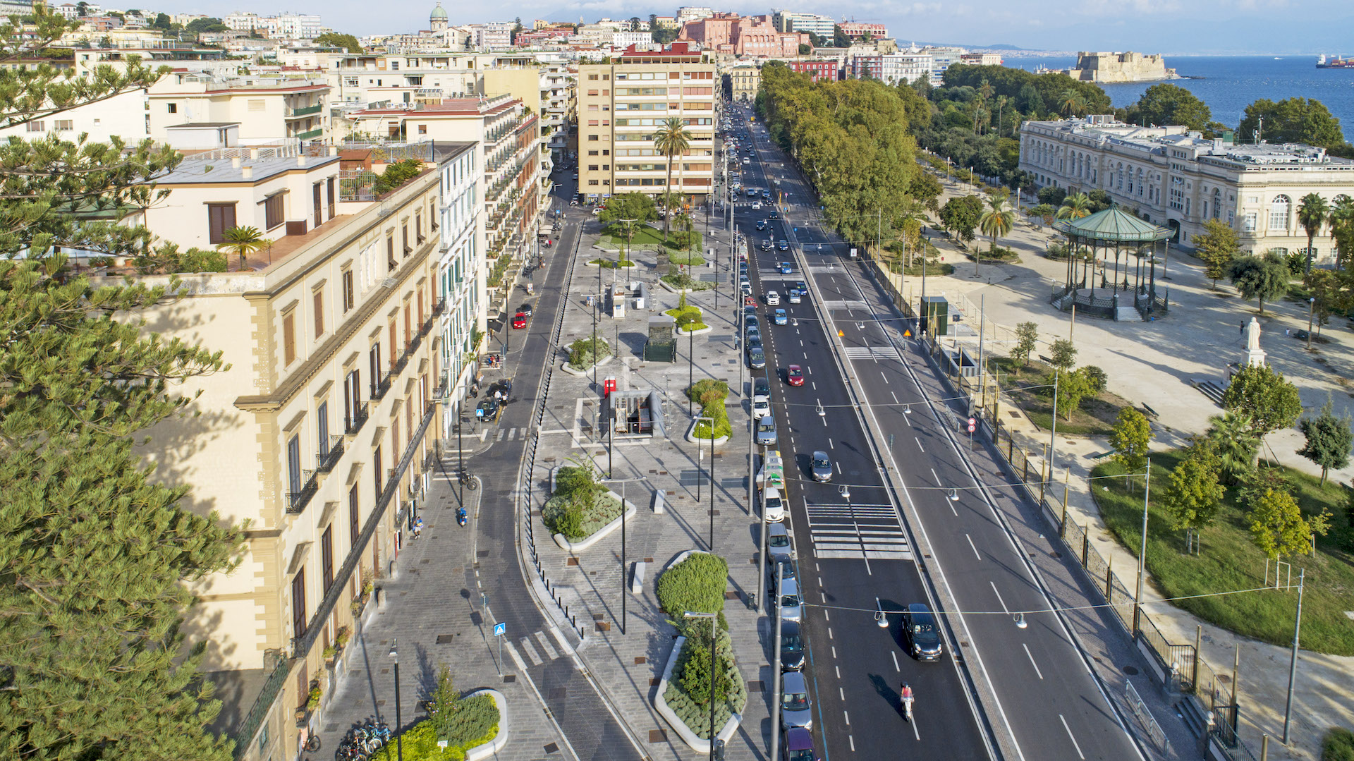 Riviera de Chiaia desde arriba