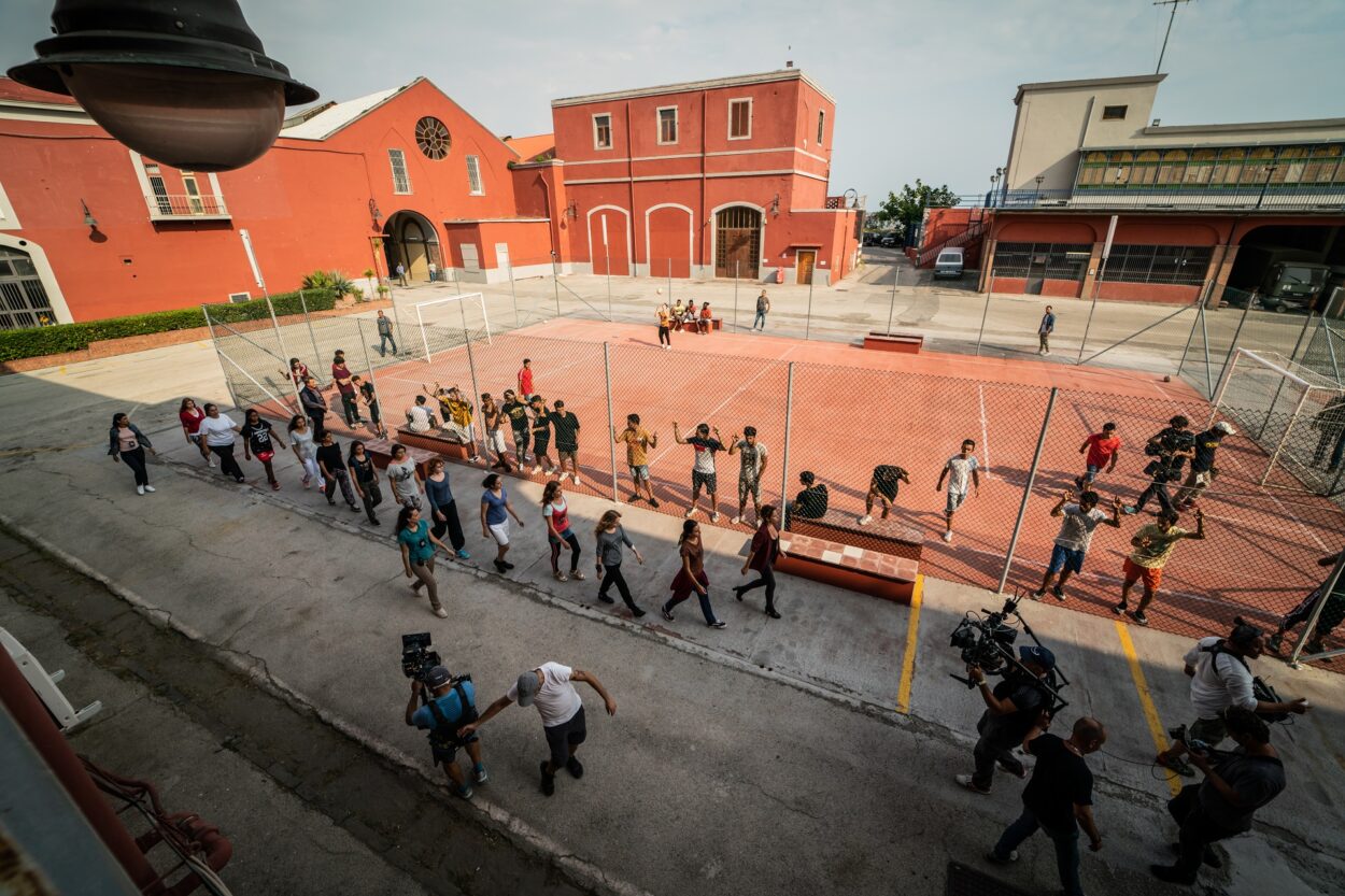 Parte della ricostruzione al Molo San Vincenzo