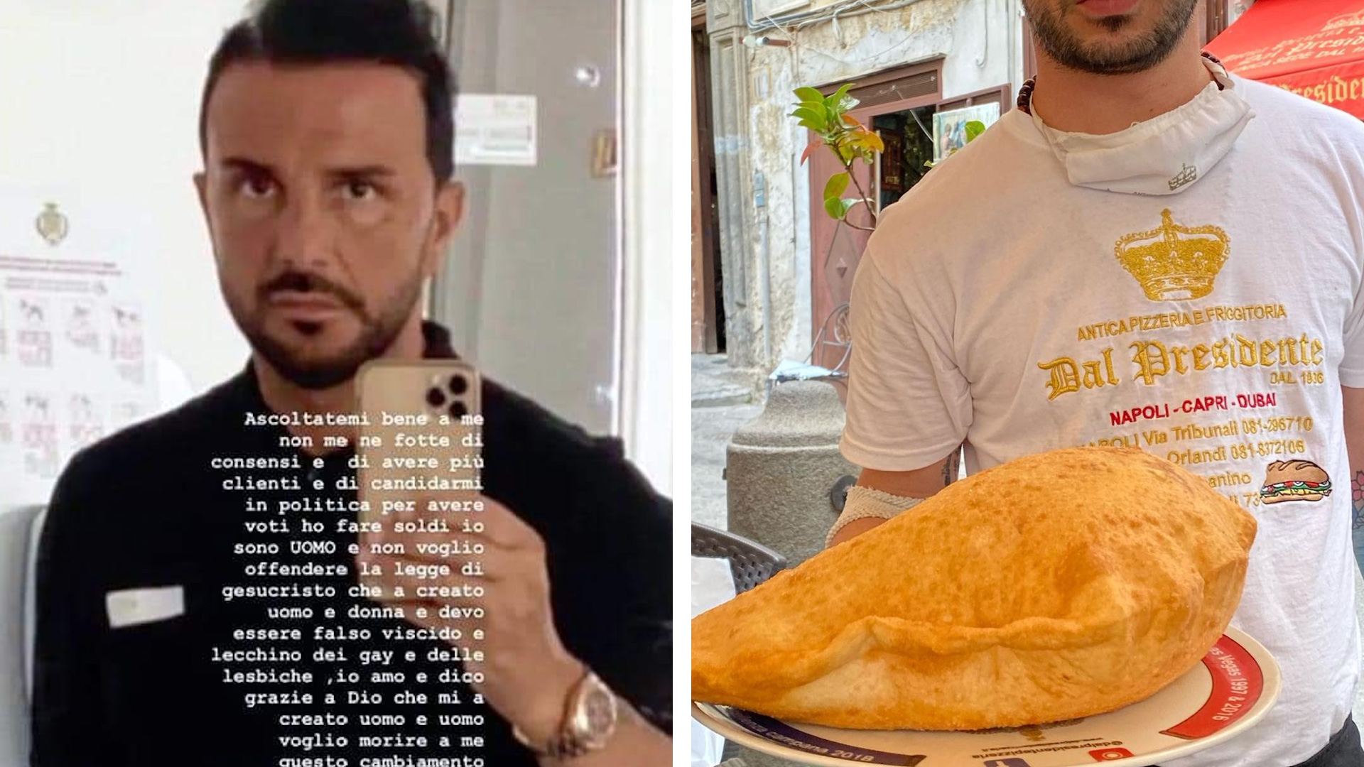 president-pizzeria-Di-Caprio-Massimiliano-accuses-gay