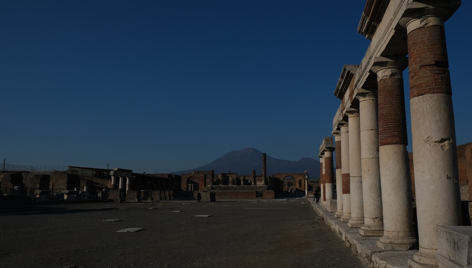 Pompeii in the evening