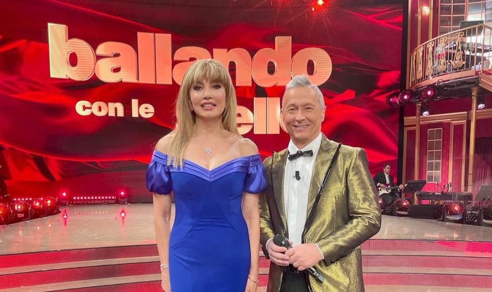 Milly Carlucci and Paolo Belli