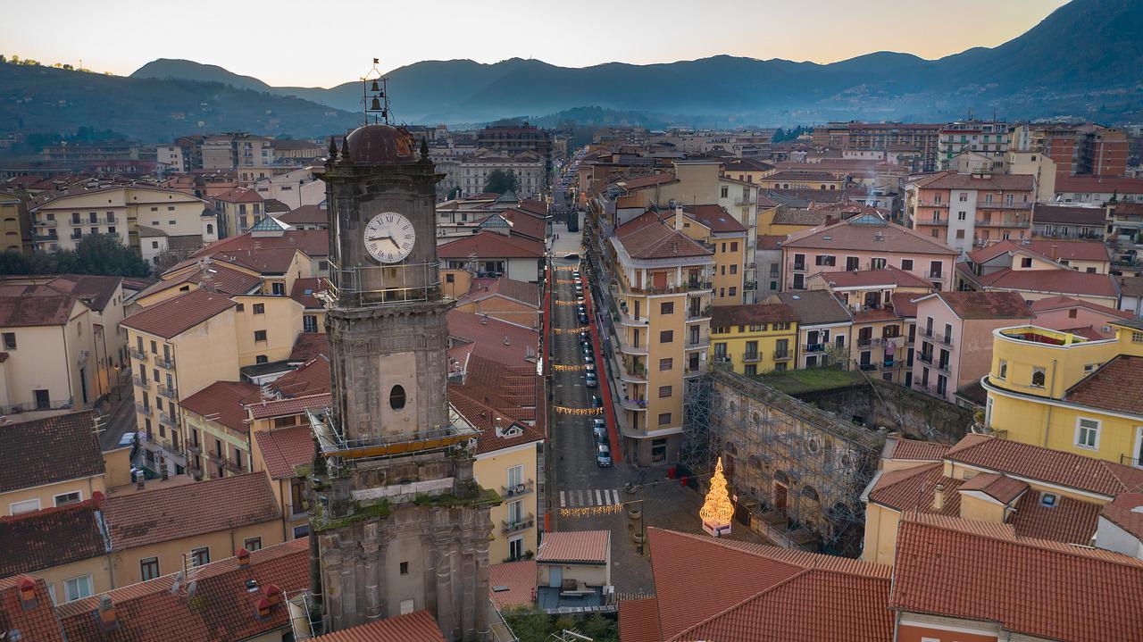 Vista de cima de Avellino