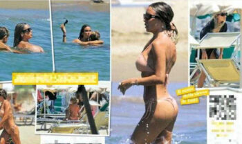 Francesco Totti e Noemi Bocchi paparazzati insieme in spiaggia