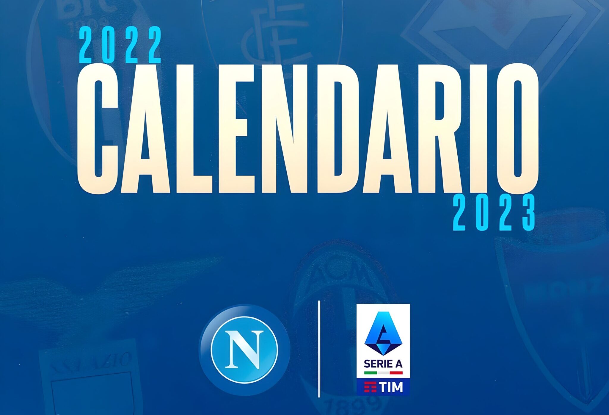 Napoli Serie A 2022 2023 calendar Logo and cover
