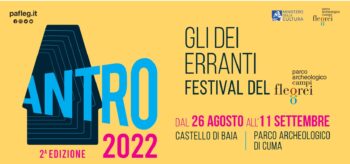 Plakat des Antro-Festivals auf den Campi Flegrei