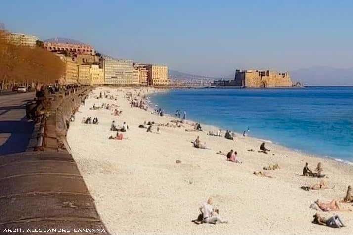 Darstellung des Lungomare di Napoli