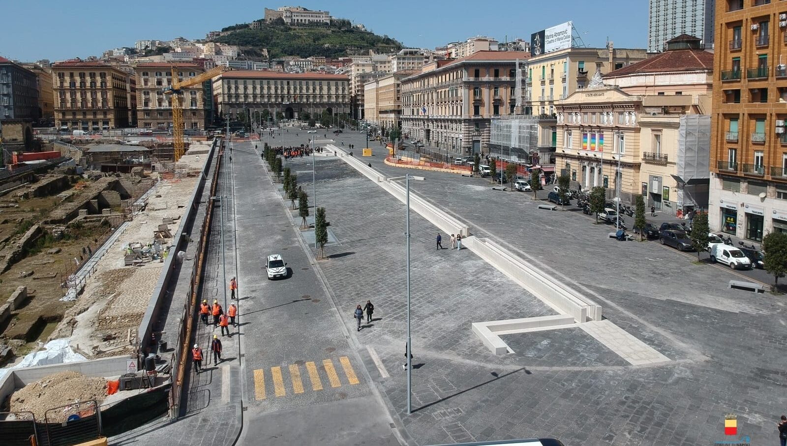 Piazza Municipio en Nápoles