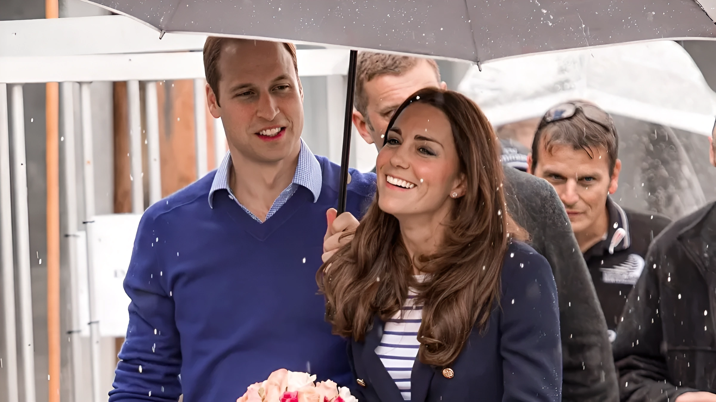Nahaufnahme von Prinz William und seiner Frau Kate Middleton