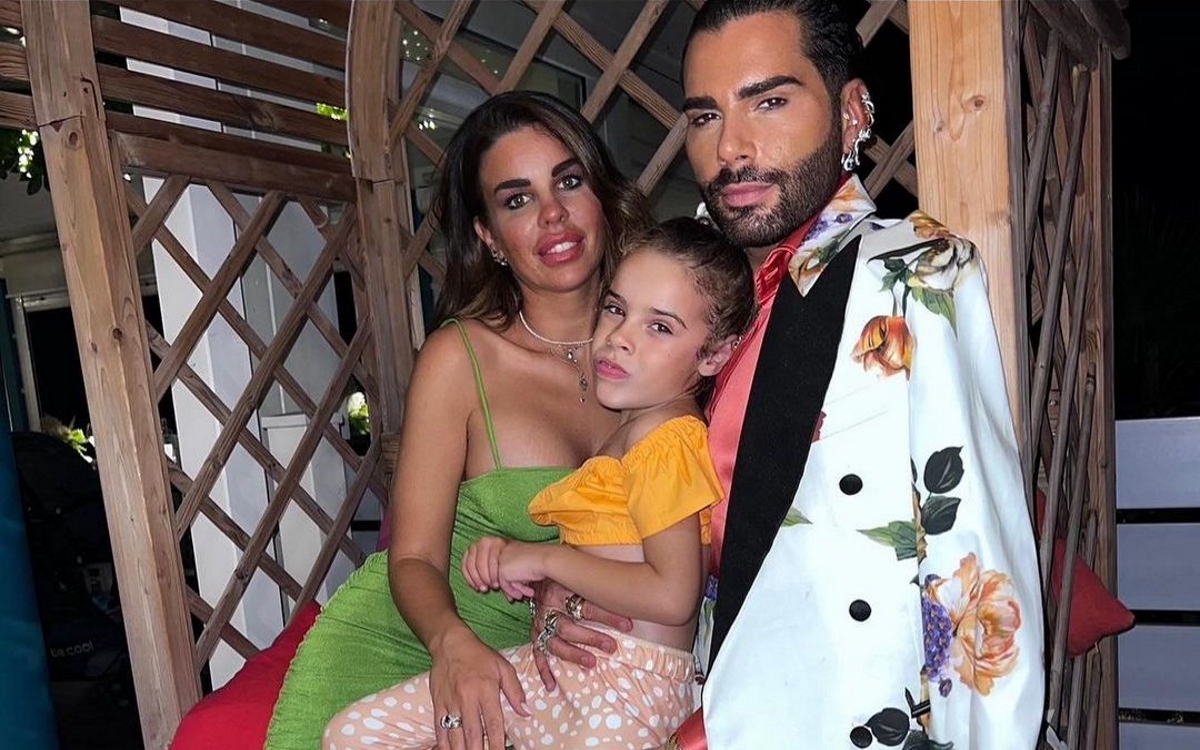 Federico Fashion Style com a ex-parceira Letizia Porcu e a filha Sophie Maelle