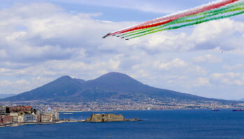 Frecce Tricolori en Nápoles