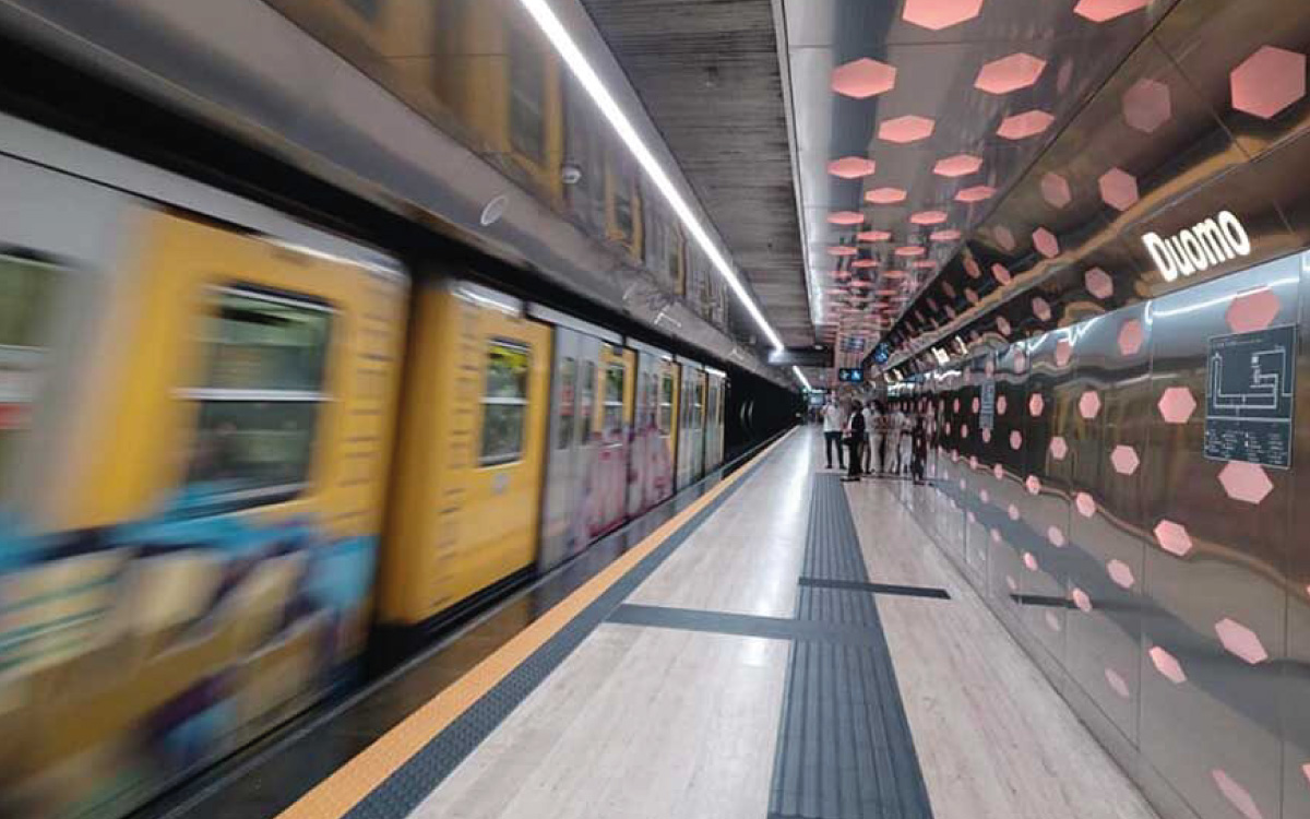 Linha 1 do metrô em Nápoles