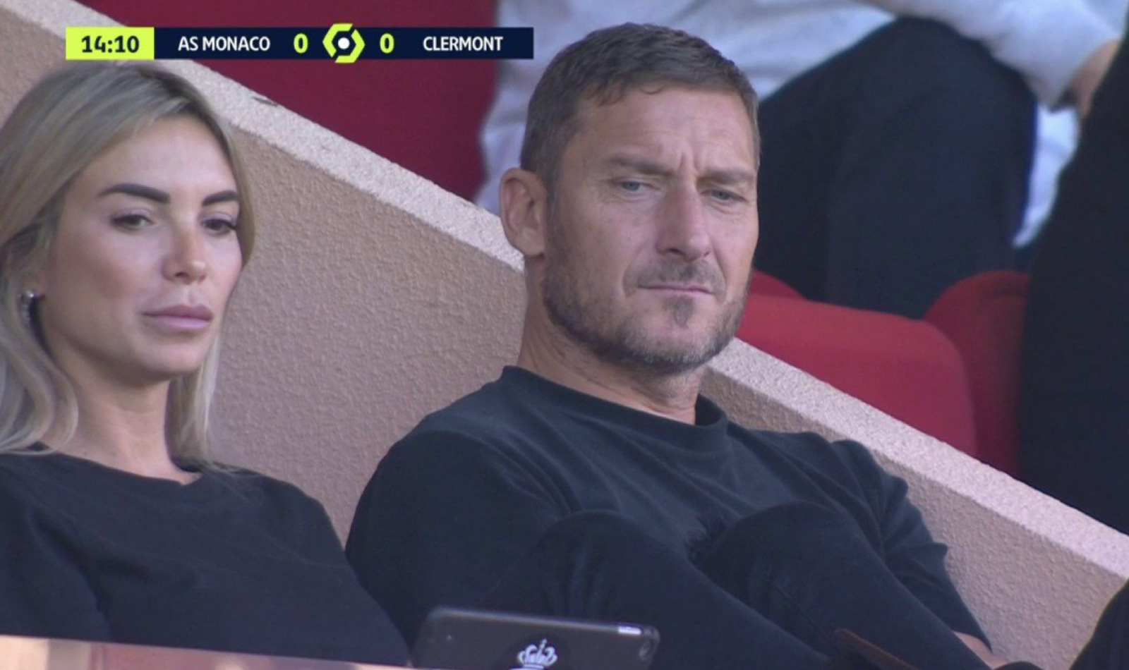 Totti and Noemi at the Stadium