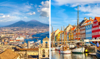 Norwegian Air in Naples with a flight to Copenhagen: there are 29 in all of Italy