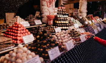 Festival de chocolate artesanal en Nápoles en la antigua Piazza Carità: noviembre de 2022
