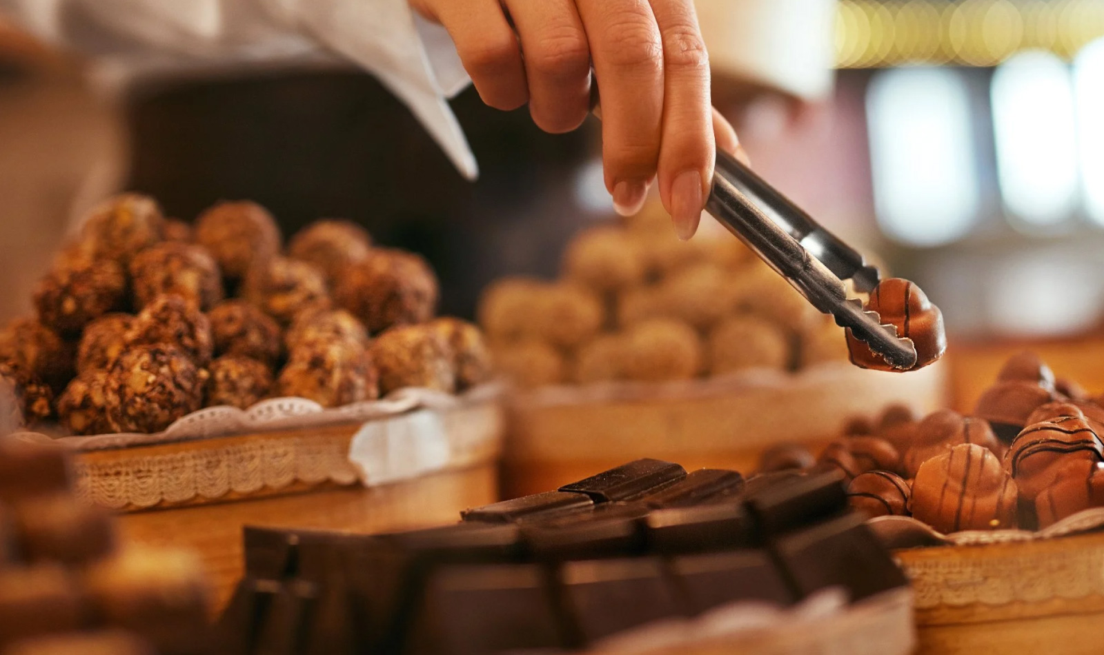 Puesto de chocolate en Caserta