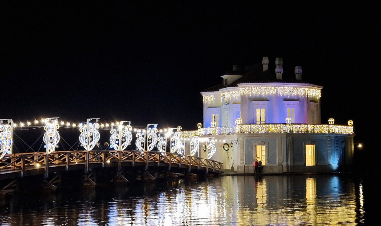 Casina Vanvitelliana lit up for Christmas