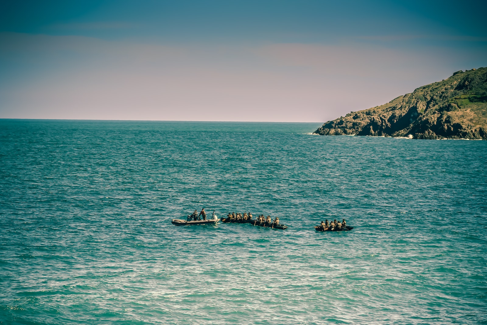 Migranten vor der Küste