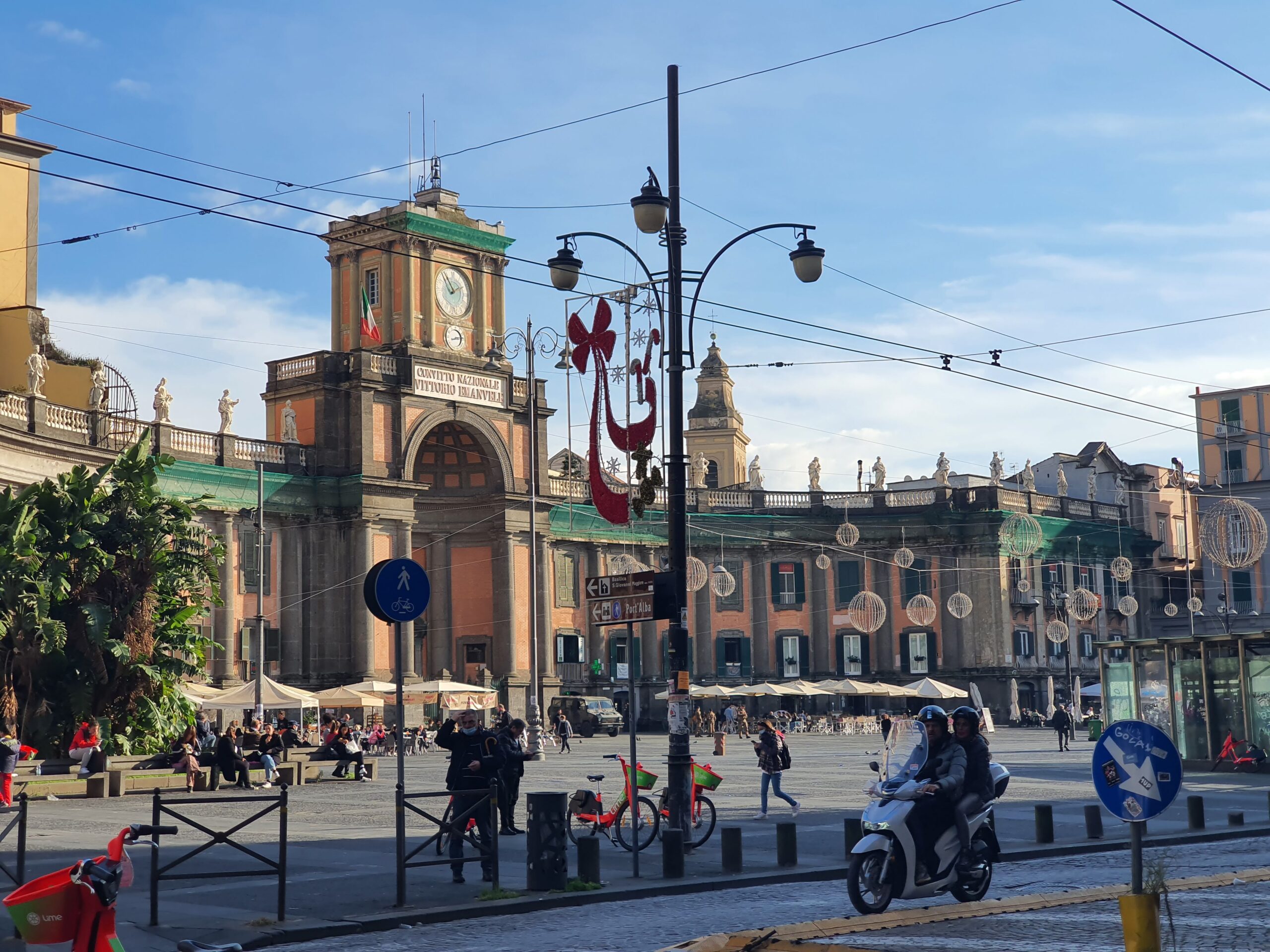 View of Piazza Dante in Naples from the north side