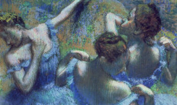 A ópera Blue Dancers de Degas