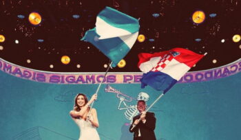 Belen Rodriguez und Stefano De Martino feiern Argentinien
