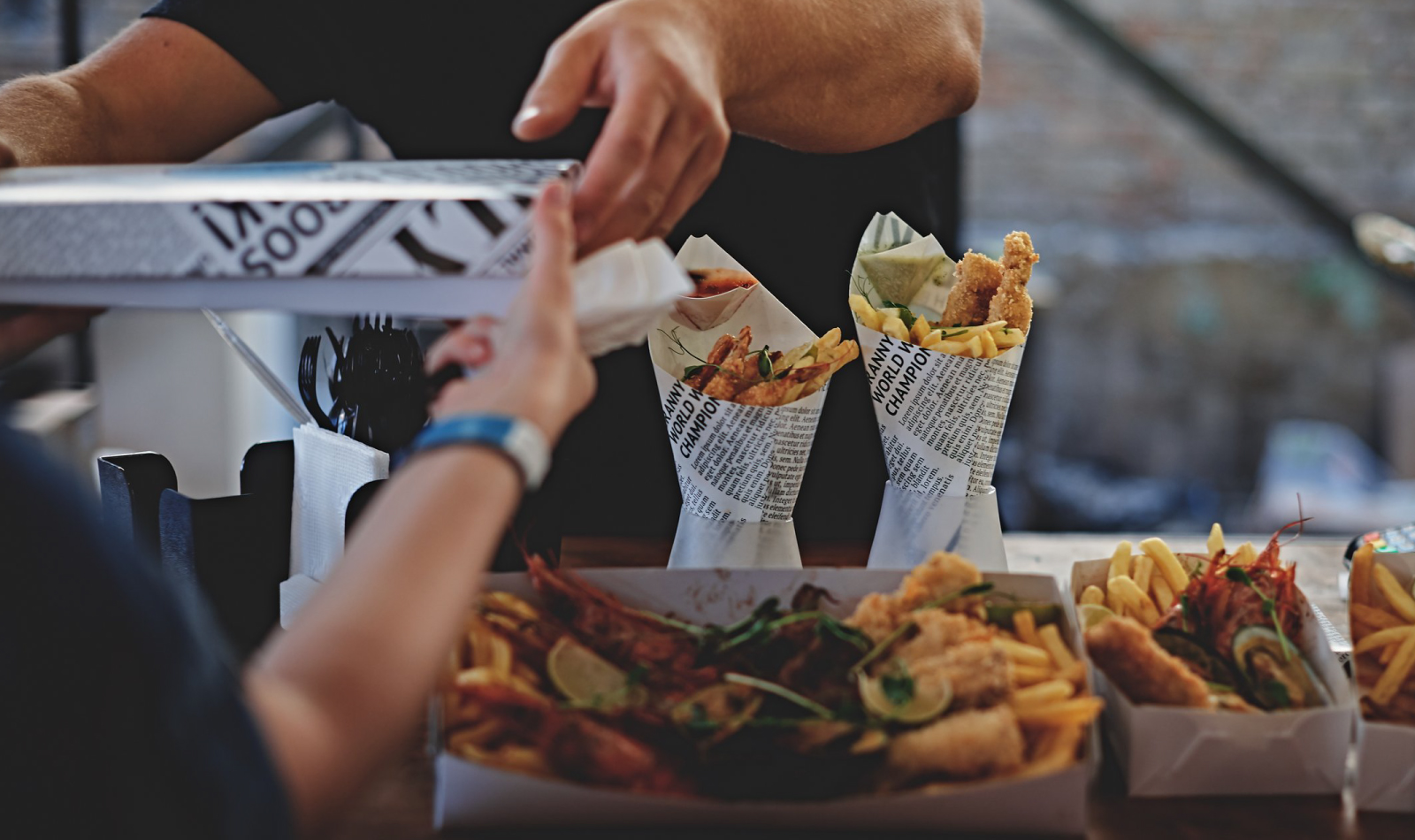 Streetfood-Stände