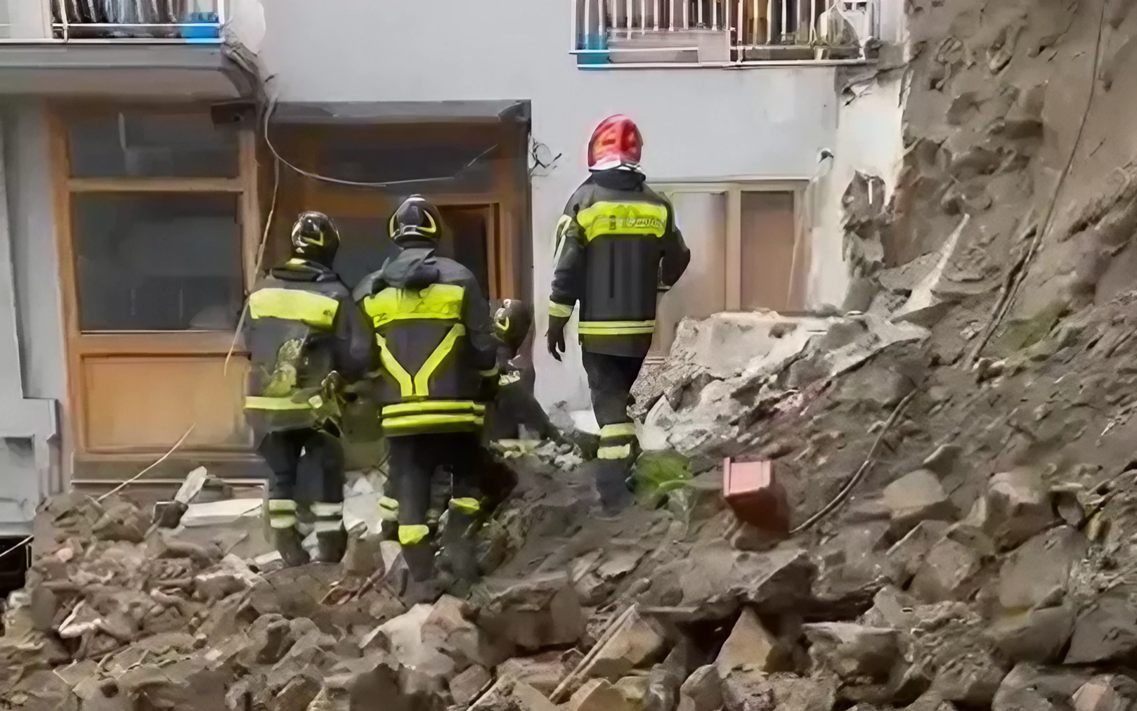 Zusammenbruch im Corso Vittorio Emanuele