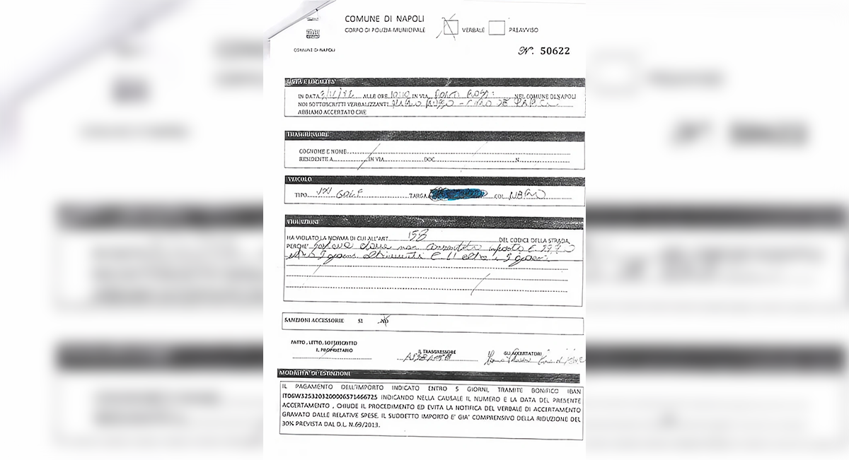 False report issued in Naples, a new scam