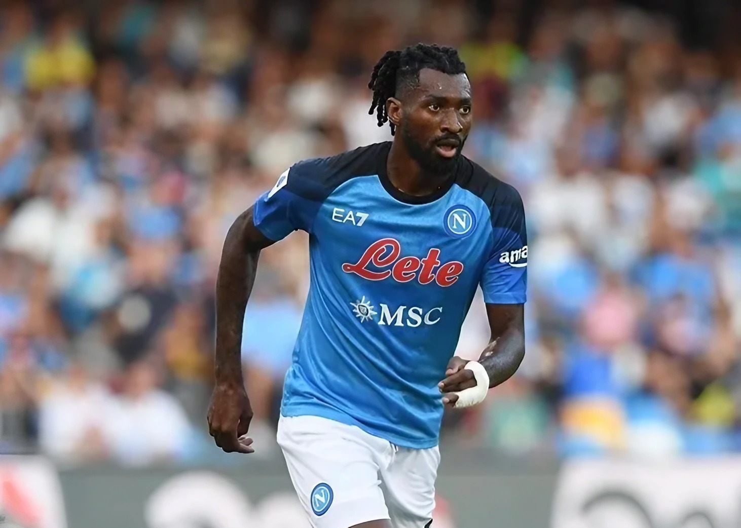 André-Frank Zambo Anguissa, jogador do SSC Napoli, durante uma partida