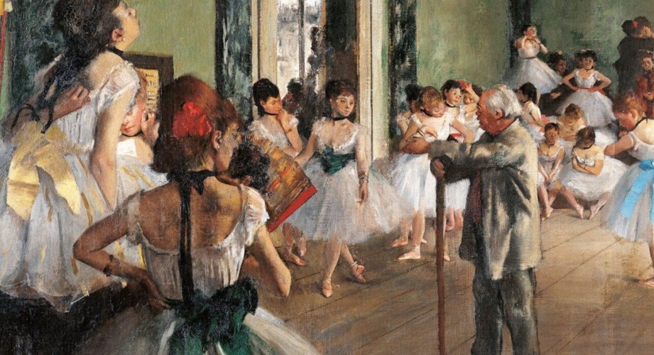 A pintura Lição de Dança de Degas