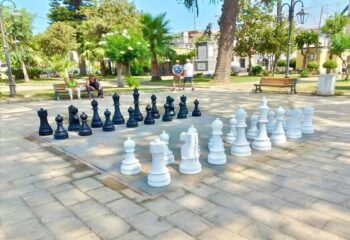 Giant chessboard installed in Bacoli