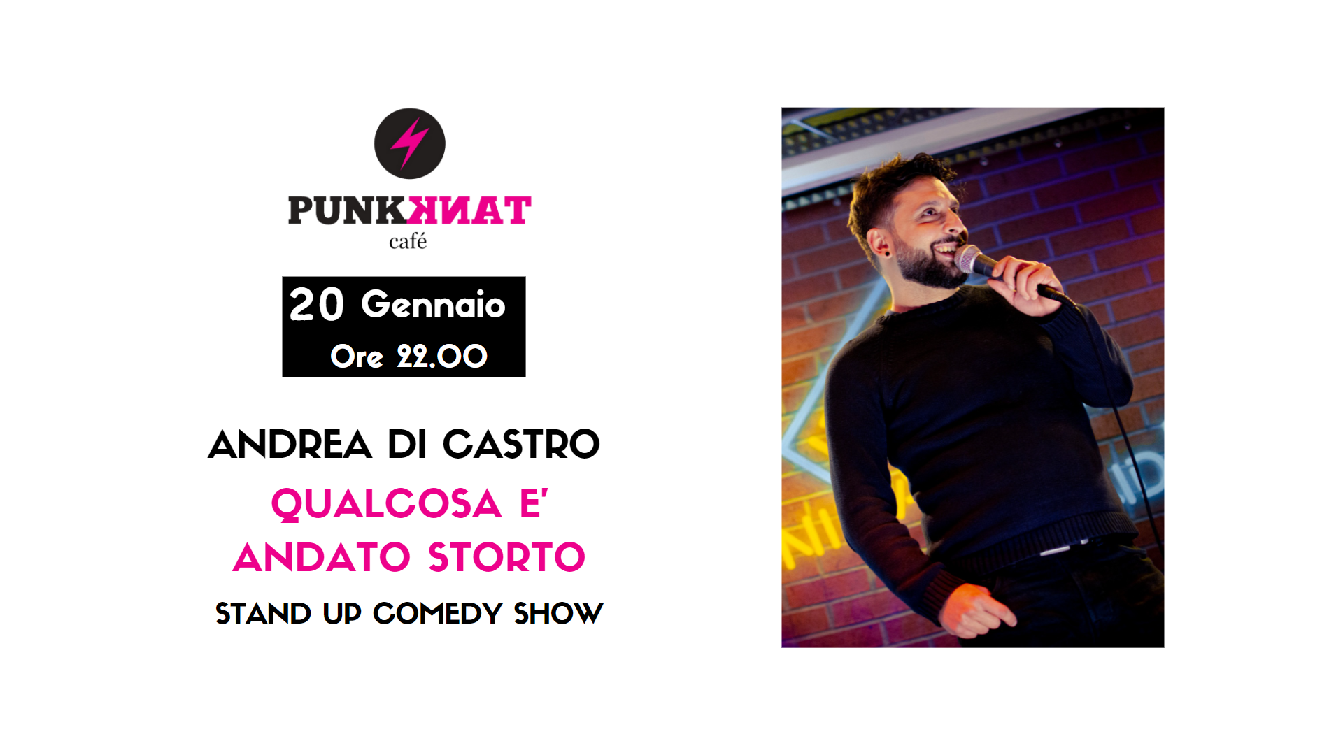 Andrea Di Castro copertina spettacolo stand up comedy