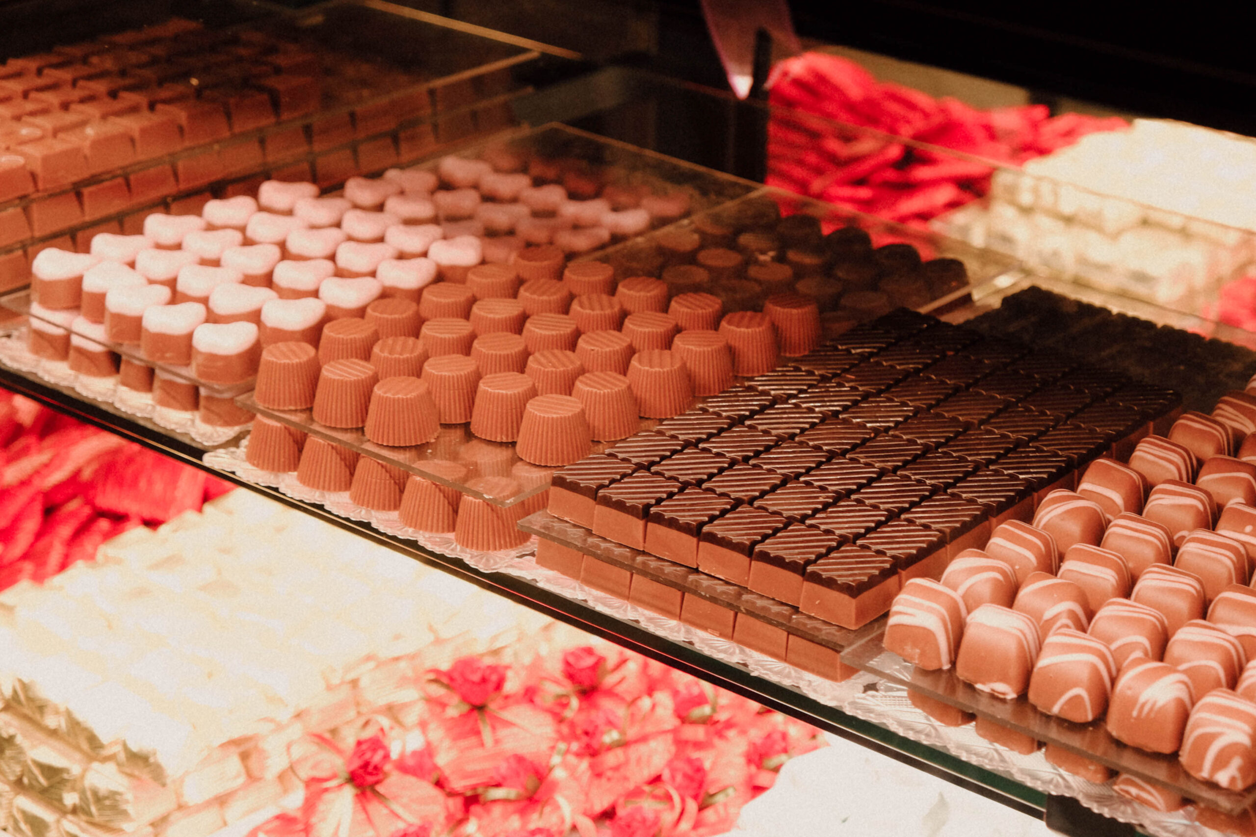 stand che vende cioccolatini