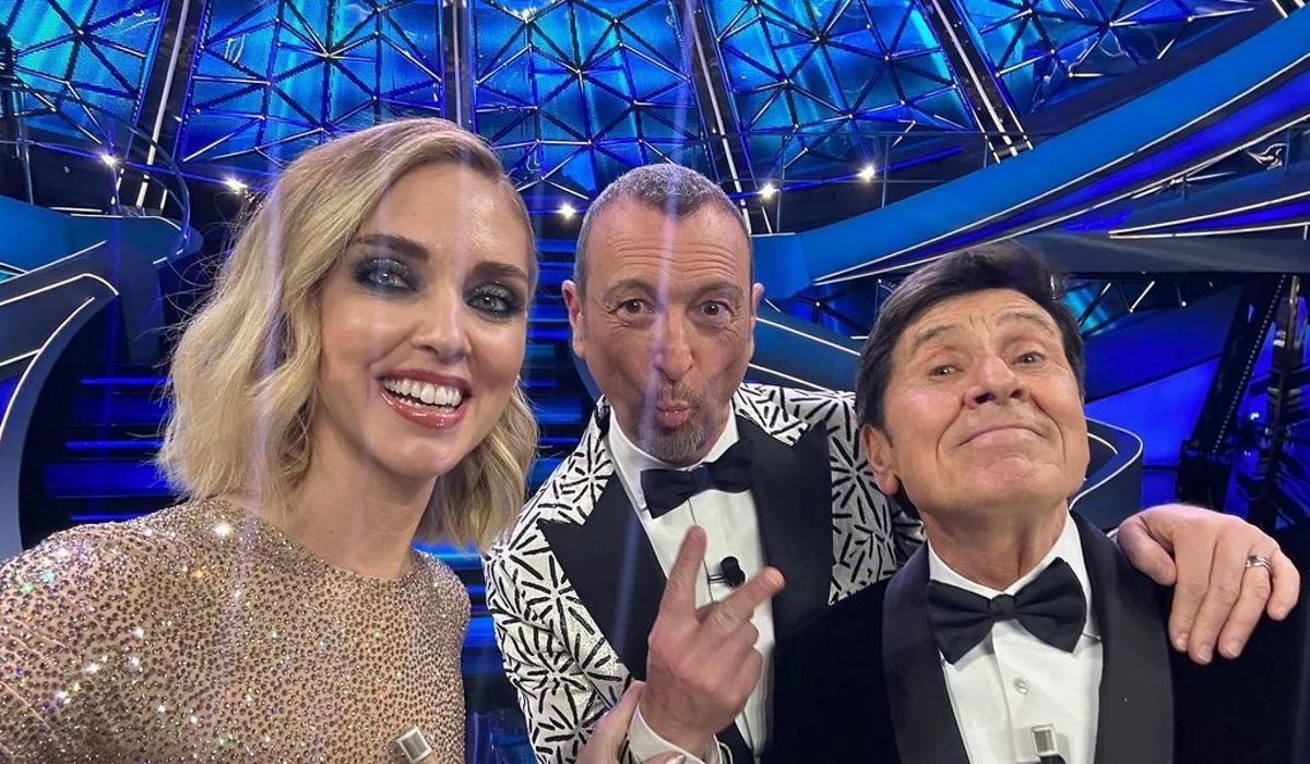 Chiara Ferragni Amadeus e Gianni Morandi