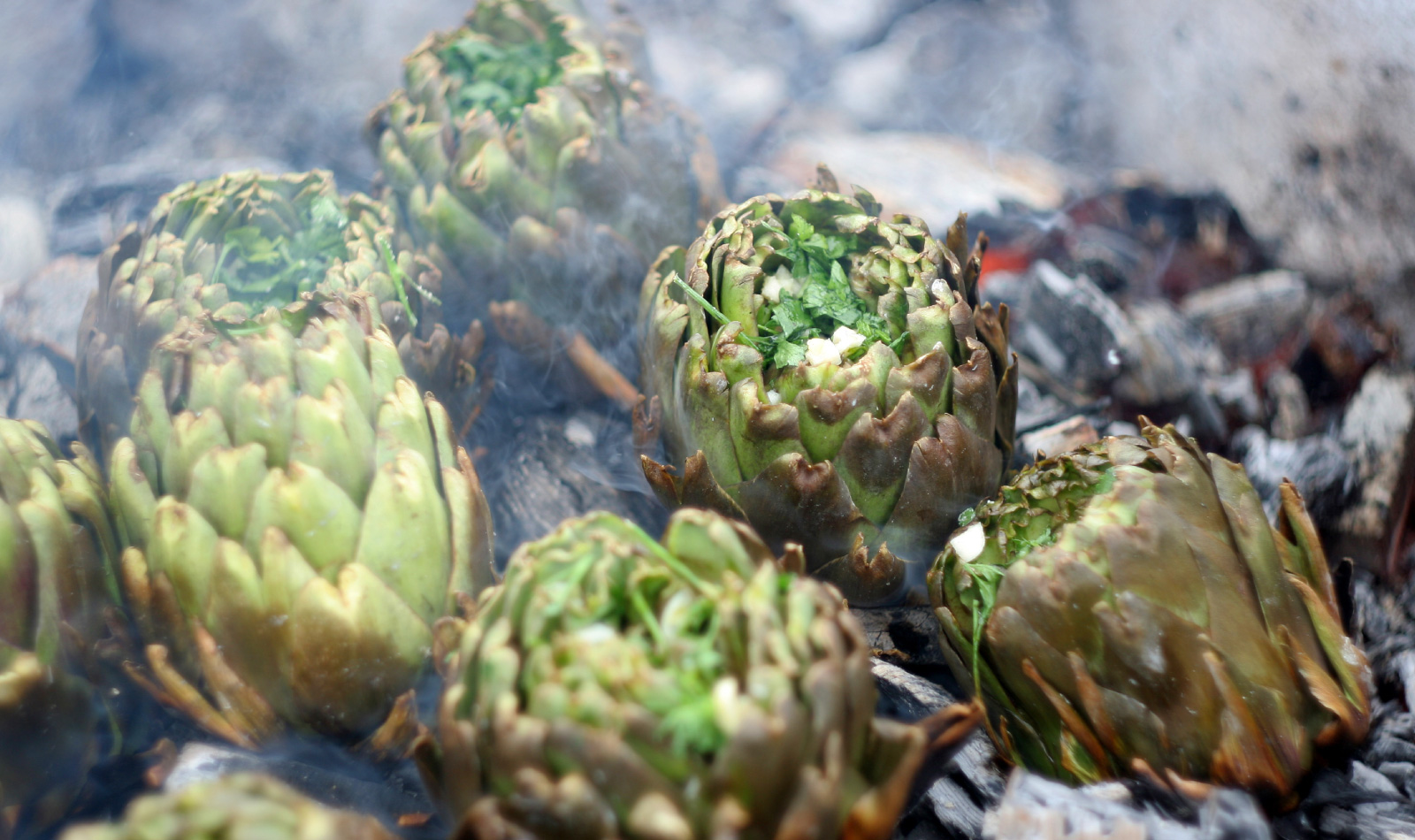 parrilla de alcachofas