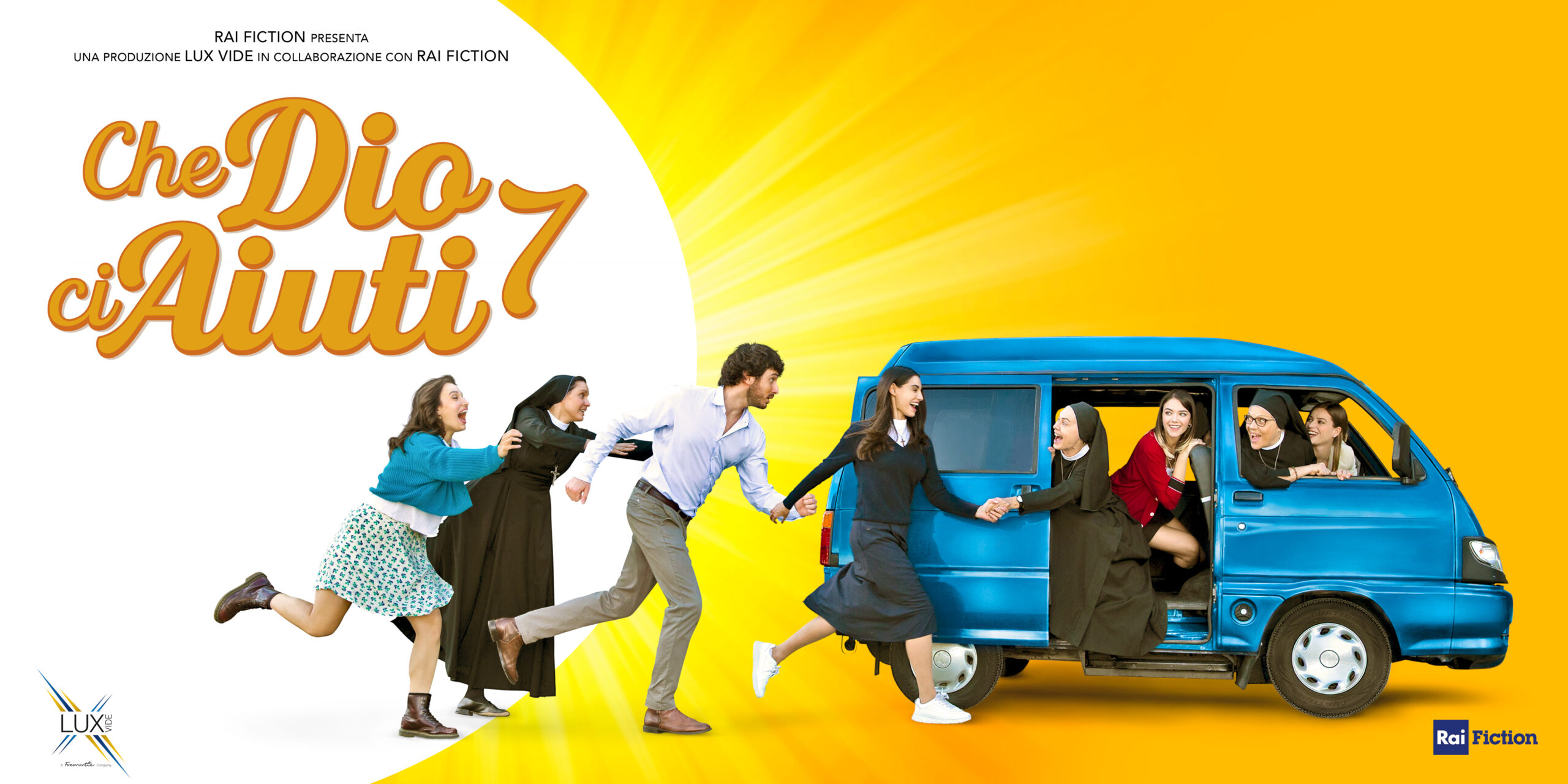 Poster of Che Dio help us 7 with the protagonists chasing the van