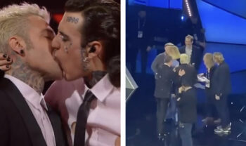 Chiara Ferragni e Fedez litigano per il bacio con Rosa Chemical: video
