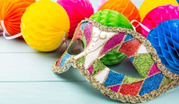 カーニバル マスクとお祭りの背景